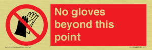 No gloves beyond this point